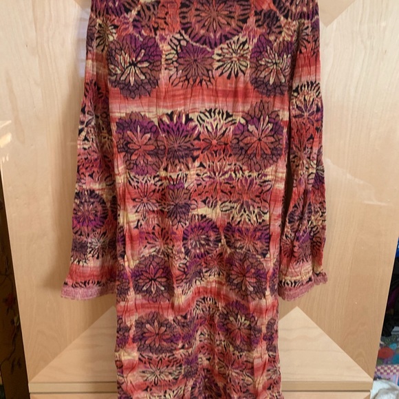 Free people fresh floral fringe Coachella sweater - Picture 5 of 6